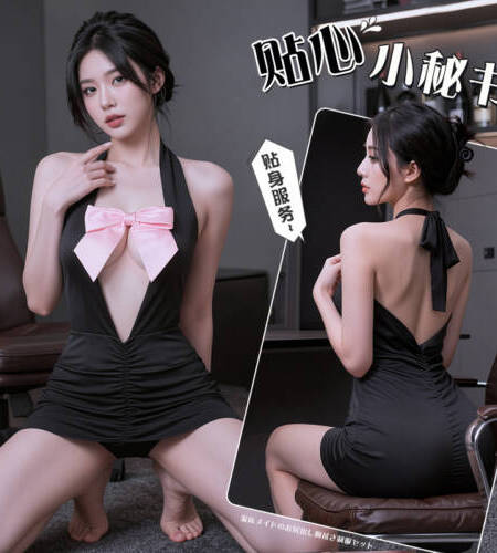 純欲蝴蝶結秘書制服套裝JL-0224