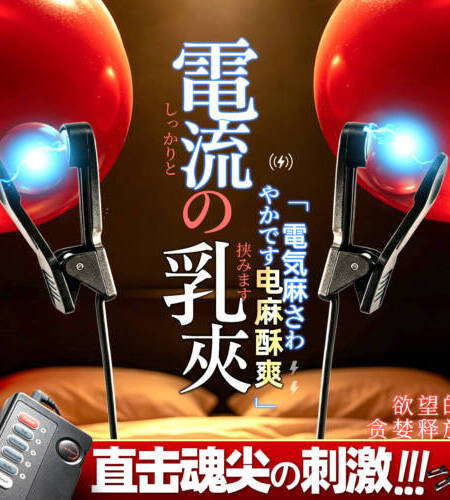 日本A-ONE黑色電擊乳夾